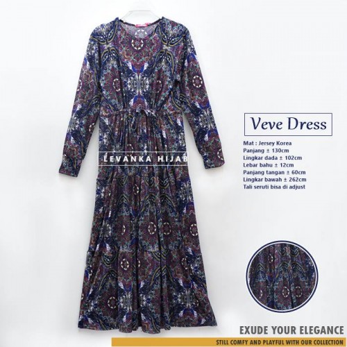 GAd-058 Gamis Tali Pinggang Bertingkat